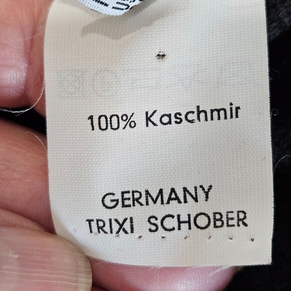 Trixi Schober Longline Cashmere Blazer Jacket Size 12 Dark Gray Germany Luxury - Picture 7 of 10